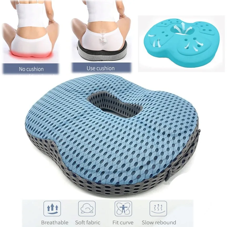 New Hot New Premium Soft Hip Support Pillow Memory Foam Massage Chair Mat