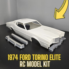 Rc Car 1974 Ford Torino Elite - 110 Scale - Model 110 Body Shell 3d Print