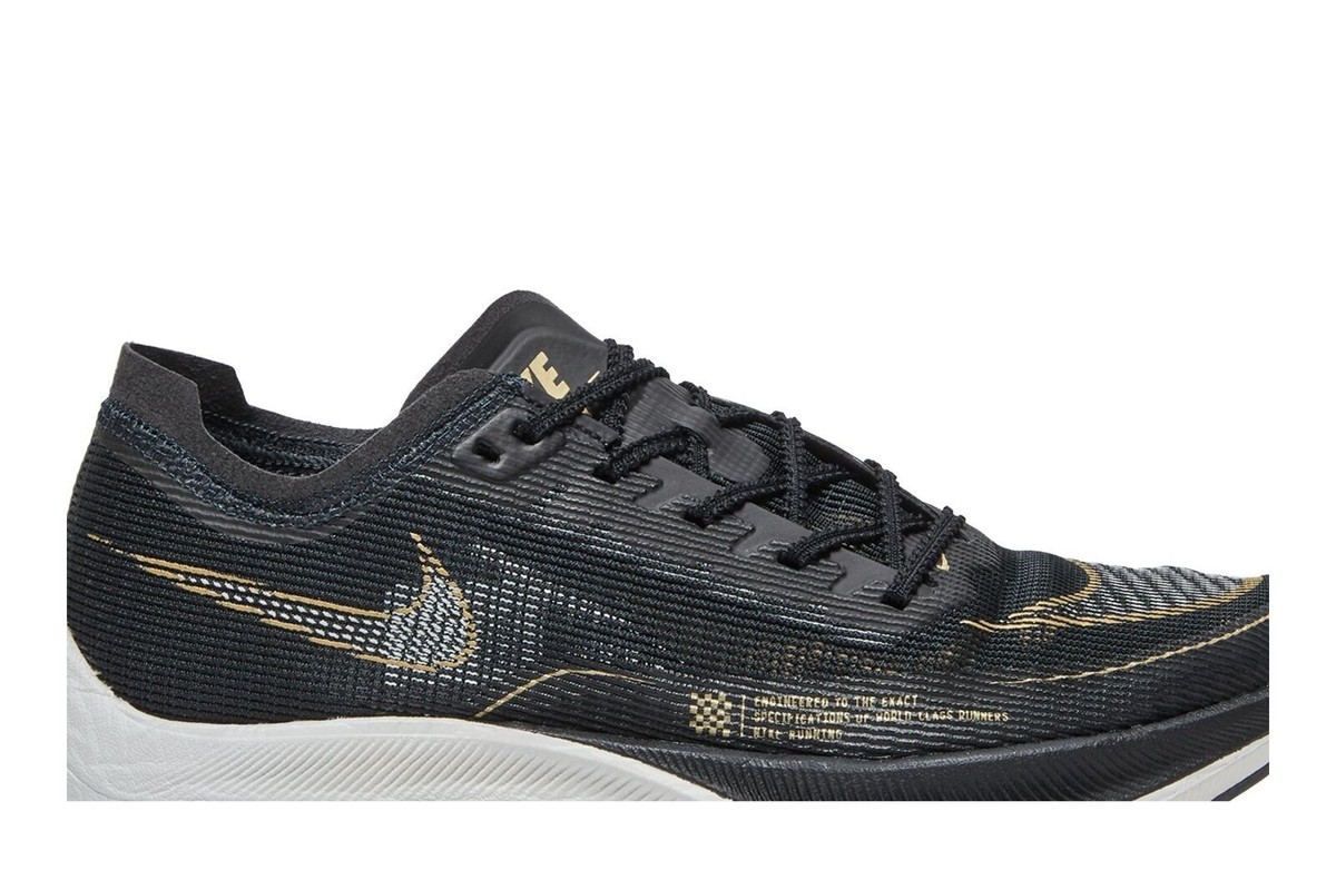 Size 10.5 - Nike ZoomX Vaporfly NEXT% 2 Black Metallic Gold 