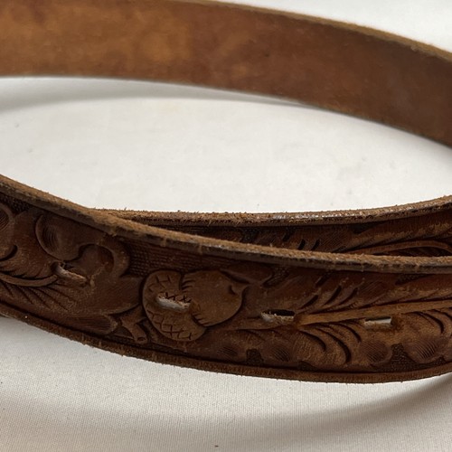 CHAMBERS BELT CO. Americana Western Cowboy sella cavallo USA con cintura in pelle 36 - Foto 7 di 12
