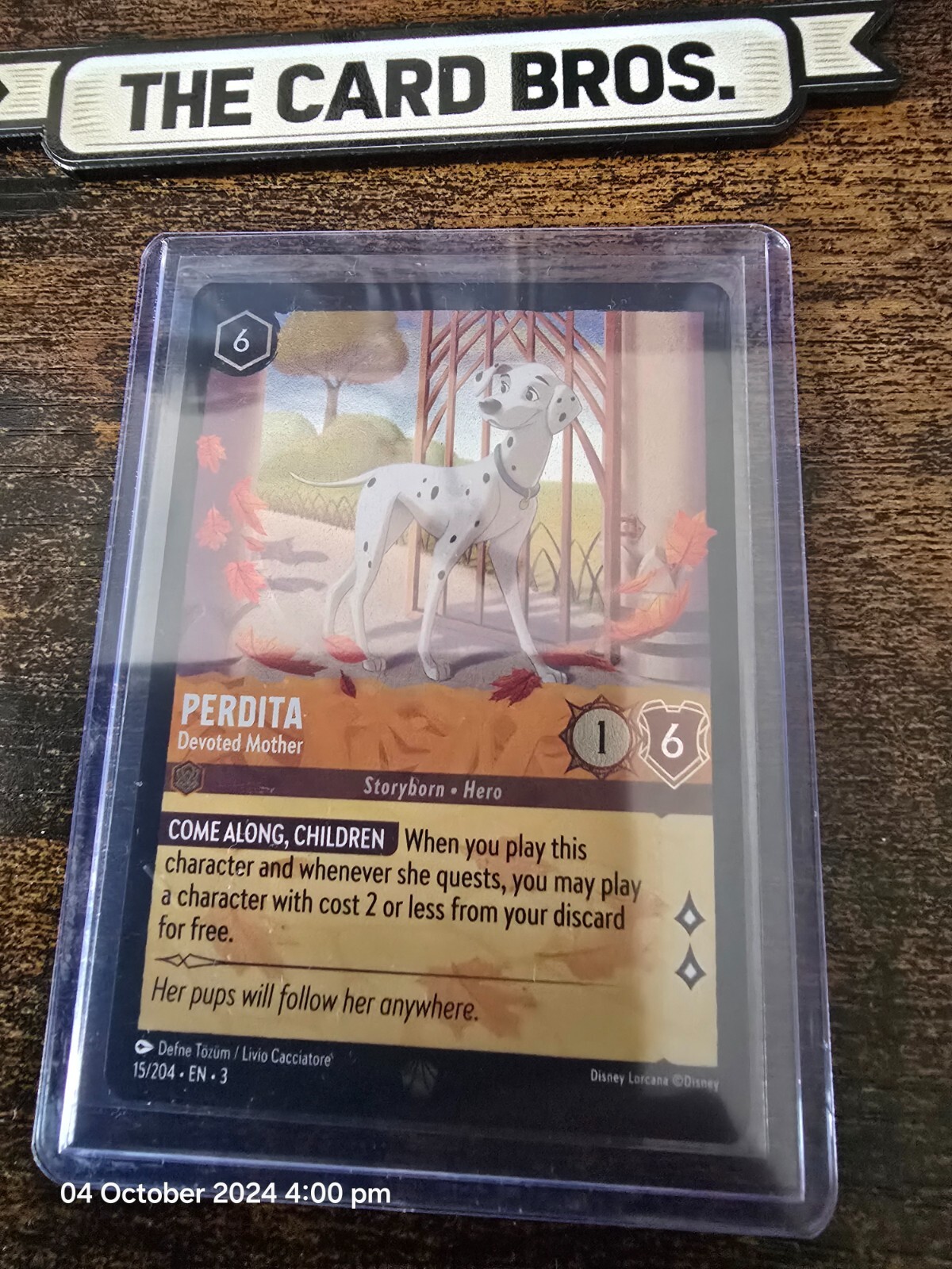 Lorcana PERDITA DEVOTED MOTHER 15/204 NonFoil Legendary Into the