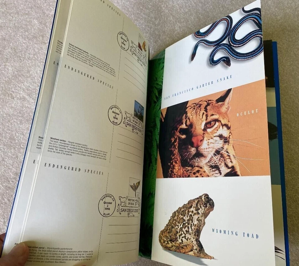 Endangered Species Postal Cards UX264-78a Set of 15 First Day of Issue 1996 - Image 4 of 4