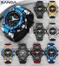 Oversized Chronograph Waterproof Digital Sport Shock Resistant WRIST WATCH 55mm