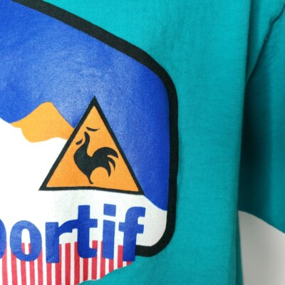Radtrikot LE COQ SPORTIF Vintage Papèterie de PONT AUDEMER Shirt 80's L