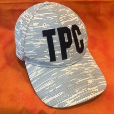 TPC The Players Club Blue White Print Hat