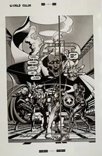 Production Art AVENGERS: KREE/SKRULL WAR cover, NEAL ADAMS art, 11x17