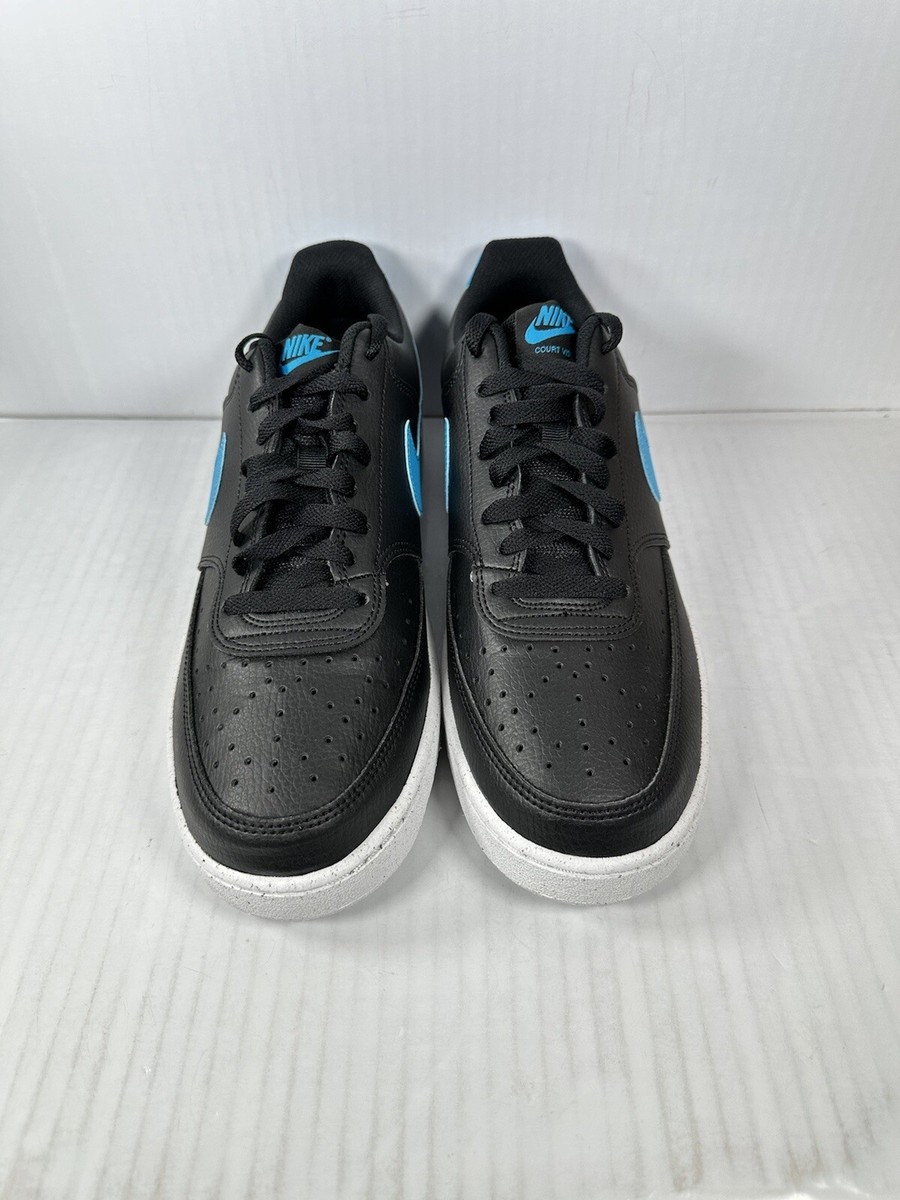 Nike Court Vision Low NN Black Blue Mens Size 12 DH2987-005 BRAND NEW Nike Court Vision Low NN Black/Laser Blue Mens Lifestyle  main image 2