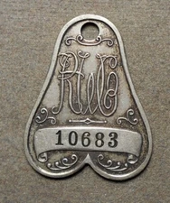 B713 Charge Coin: Boston, MA, R.W. White, T&J 115 WHIB, Alpert 115WHM, copper ni