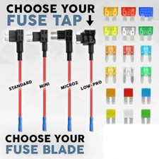 Add-A-Circuit Blade Fuse Tap Standard Mini Micro2 Low-Profile Blade Adapter kit