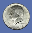 1964 Kennedy 90% Silver Kennedy Half Dollar AU