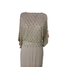 BHLDN Women's Sequin Beadwork Brown Evening Dress US Size 4