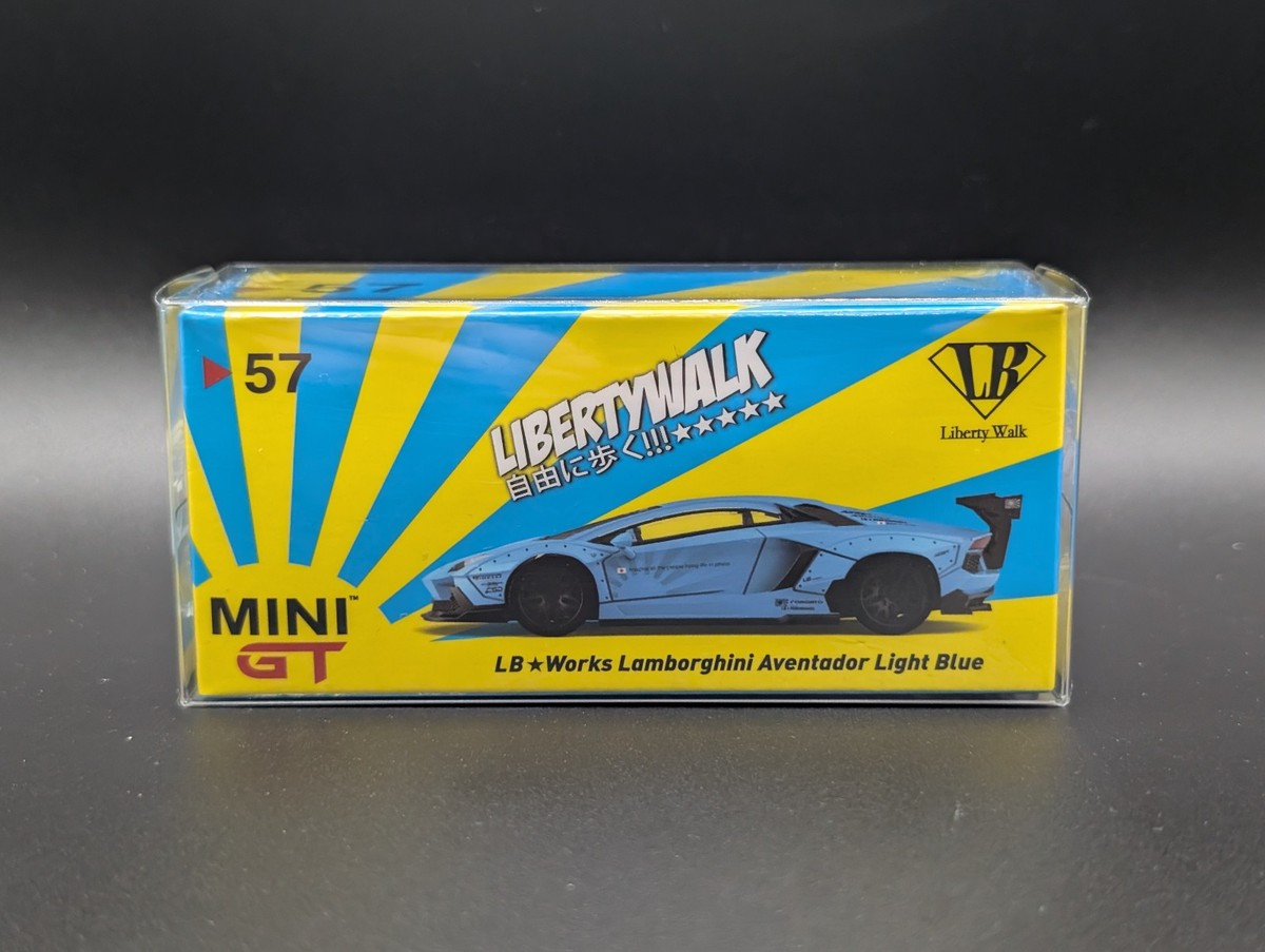 1:64 MINI GT LB-Works Lamborghini Aventador Light Blue #57 | eBay