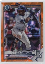 2021 Bowman Sapphire Edition Orange Refractor 12/75 Vidal Brujan #BCP-19 jc3