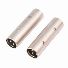 1 Pack XLR Male To Male Connector Adapter For Microphone Audio Popular