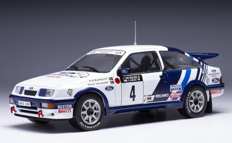 Ford Sierra RS Cosworth IXOMODELS voiture rallye miniature 1/43 diecast Blomquist 1988