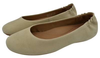 Dansko Womens Size EU 37 US 6.5-7 Mollie Suede Sand Ballet Flats Shoes