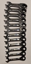 Blue-point 12pc Metric Stubby Reversible Ratcheting Wrench Set Boerms712
