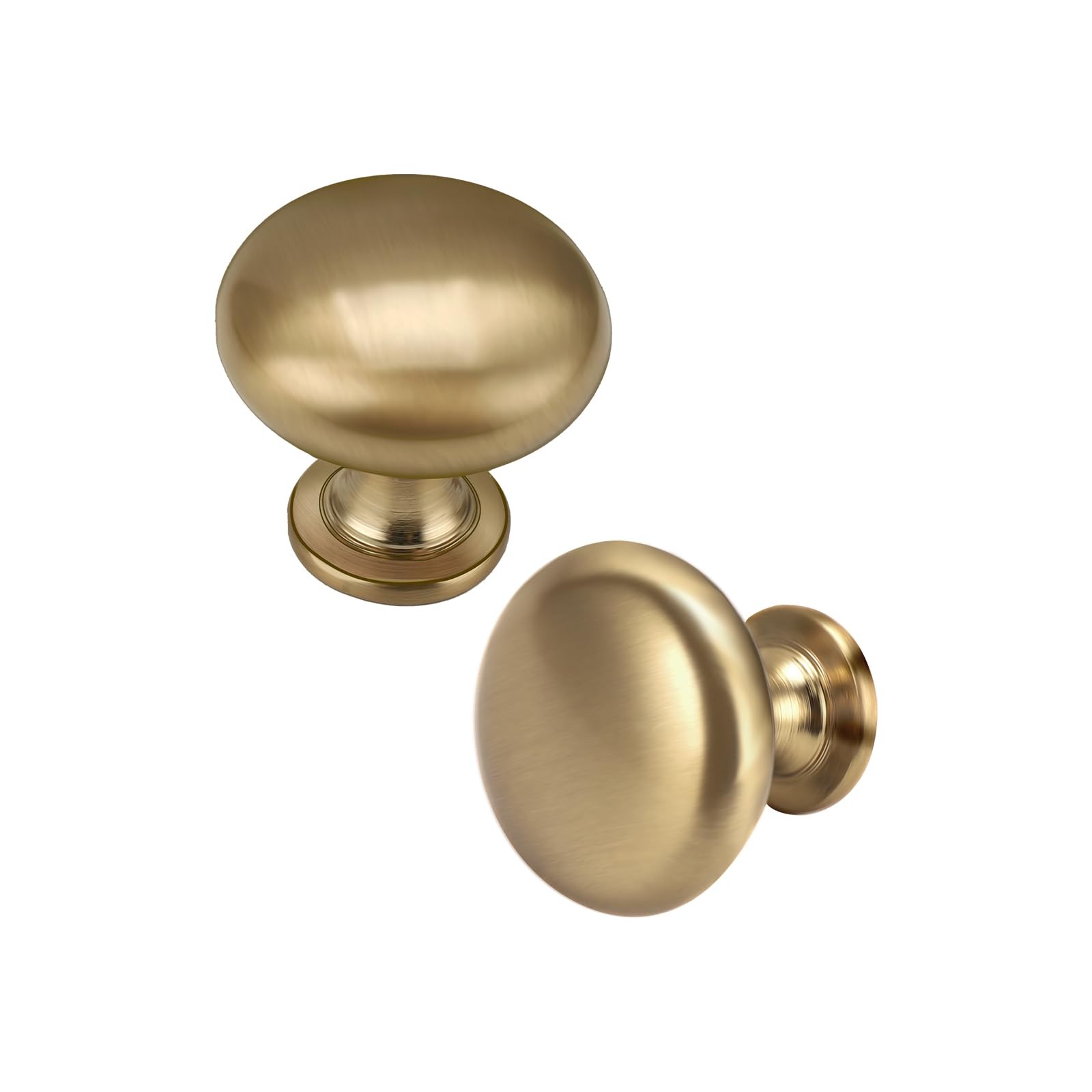 6 Pack Solid Cabinet Knob Warm Gold Kitchen Drawer Knob Champagne Bronze,Euro...