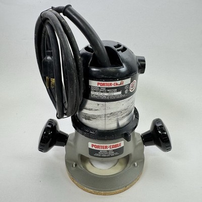 Porter-Cable 1002 Router w/ Model 1001 Fixed Base 1 HP USA Tested Works Great