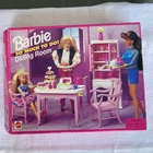 Vintage Barbie So Much To Do Dining Room Furniture Playset Pink 12in Doll Mattel