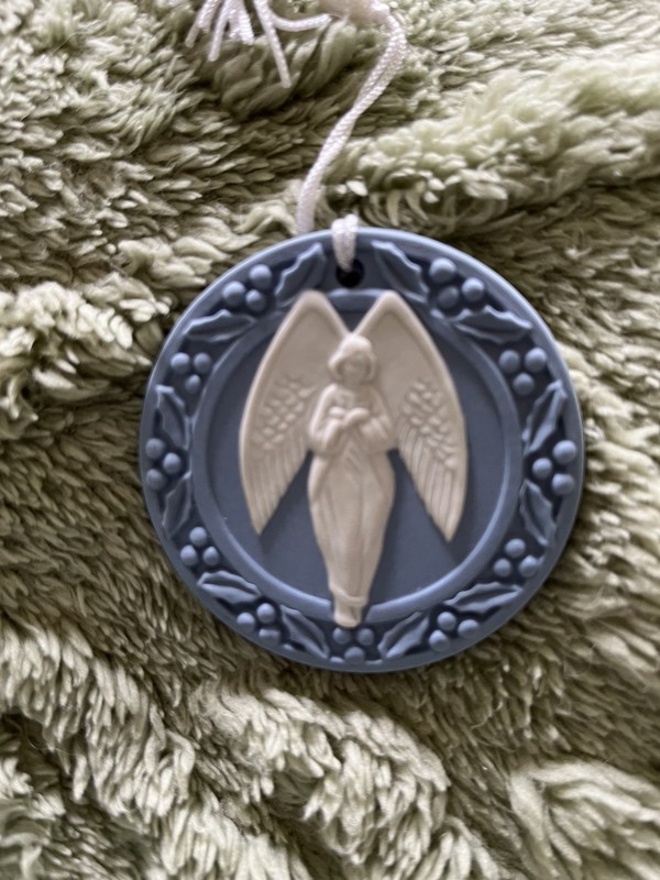 1989 Wedgwood Angel Christmas Ornament 