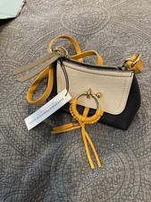 See By Chloe Mini hana Bag Navy Cream And Orange