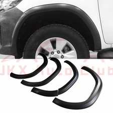 PARA TOYOTA HILUX PICKUP REVO 2020+ CARROCERÍA ANCHA X JUEGO DE ARCO DE LLAMARADAS GUARDABARROS NEGRO MATE