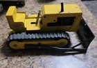 Vintage Tonka Bulldozer Pressed Steel Track Dozer USA Yellow Construction Toy