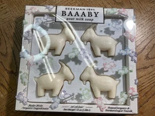 Beekman 1802 Baaaby Goat Milk Soap Set Of 4 * Brand New! * Organic Ingredients