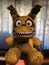 Jazwares Five Nights at Freddy  s Nightmare Plushtrap 8  FNAF Plush GITD Eyes