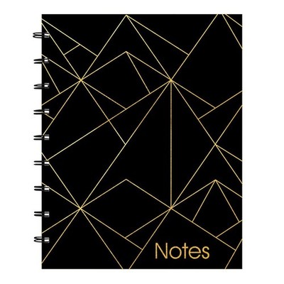 MiracleBind Notebook, Gold Collection, Black, Small, 9 1/4 x 7 1/4 inches (AF...