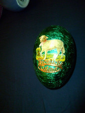 großes sehr hübsches altes Osterei , mit sehr schöner Oster-Applikation