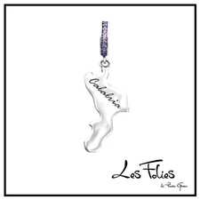 Charm regione Calabria Italia ciondolo pendente in argento 925 - Les Folies