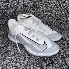 Nike Alpha Huarache Elite 4 Low MCS Baseball Cleat Gray Men Size 7.5