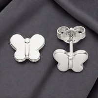 Kinder Ohrstecker Schmetterling 925 Sterling Silber Ohrringe Kinderohrringe