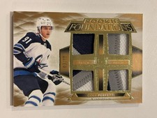 Cole Perfetti 2021-22 Upper Deck The Cup Gold Rookie Foundations Quad Patch /10