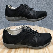 Dansko Henriette Shoes Womens 41 Lace Up Sneakers Comfort Low Top Leather Black