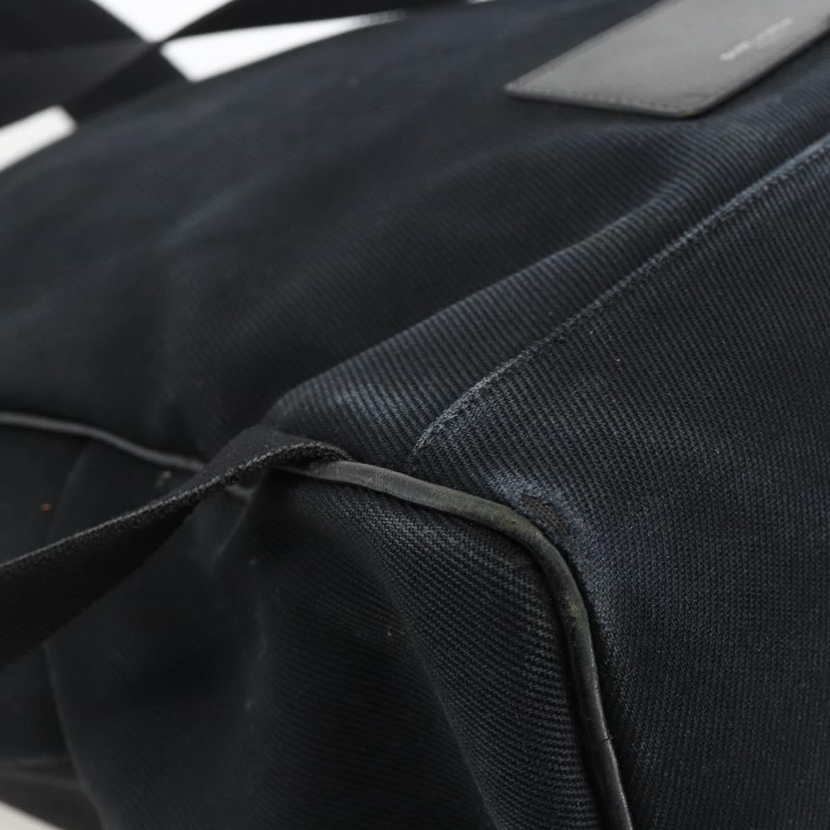 SAINT LAURENT Backpack Canvas Black Silver Auth bs34220 — image 9