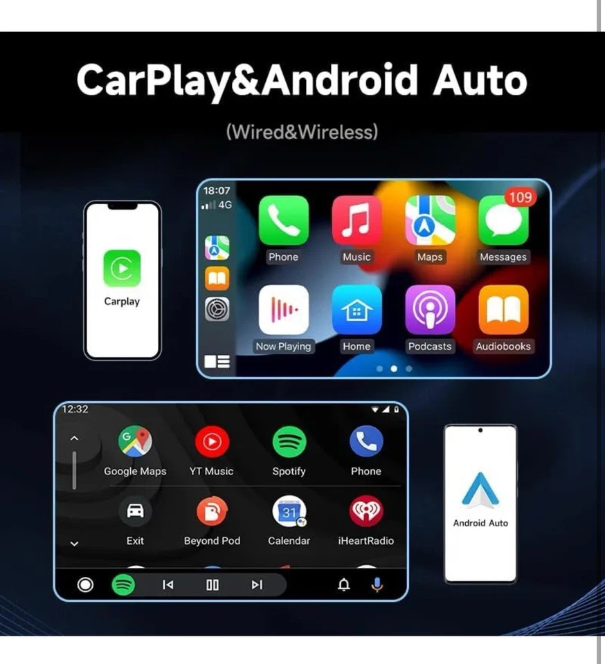 9 “ On-Board Smart PND Wireless Car Play Android Auto,4k Dashcam, Gps Backup Cam - Image 3 of 4