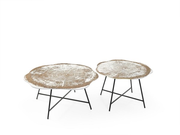 Couchtische 2Er Set Couchtische Tische Designer Rund 2Tlg Kaffeetische-image