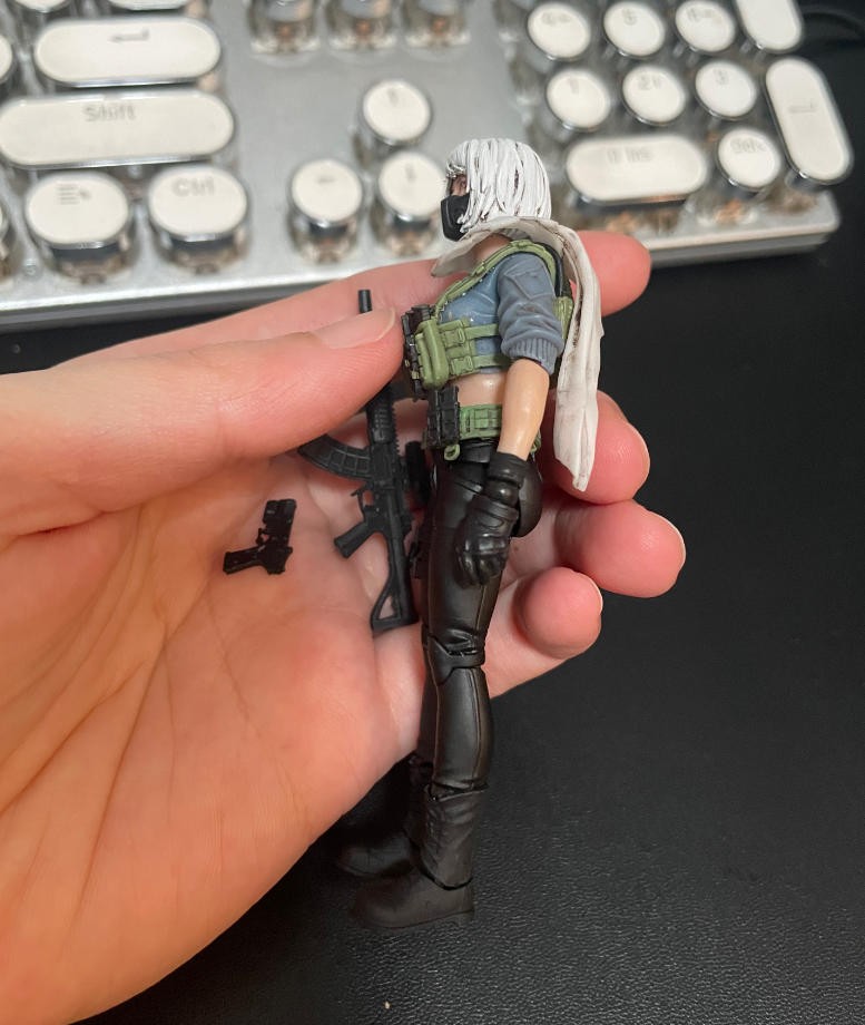 Pre-sale Painted 1/18 Scale 3.75" Female Soldier Action Figure Toy Xmas Gift