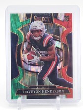 TREVEYON HENDERSON 2025 SELECT RED GREEN SHOCK ROOKIE #78 PATRIOTS Q0882