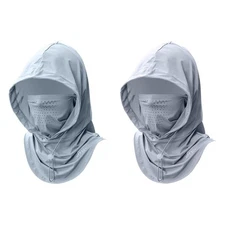 Face Mask Neck Cover Sun Protection Hood Breathable Washable Cool Full Face