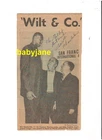 WILT CHAMBERLAIN SIGNED VINTAGE NEWSPAPER CLIPPING 1960'S SAN FRANCISCO WARRIORS