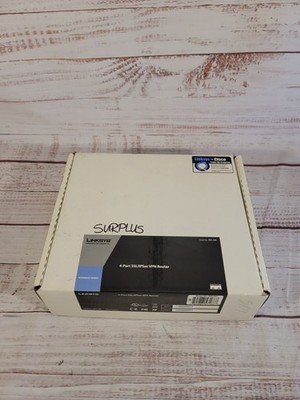 Cisco Linksys RVL200 4-Port SSL IPsec VPN Wired Router Business Firewall