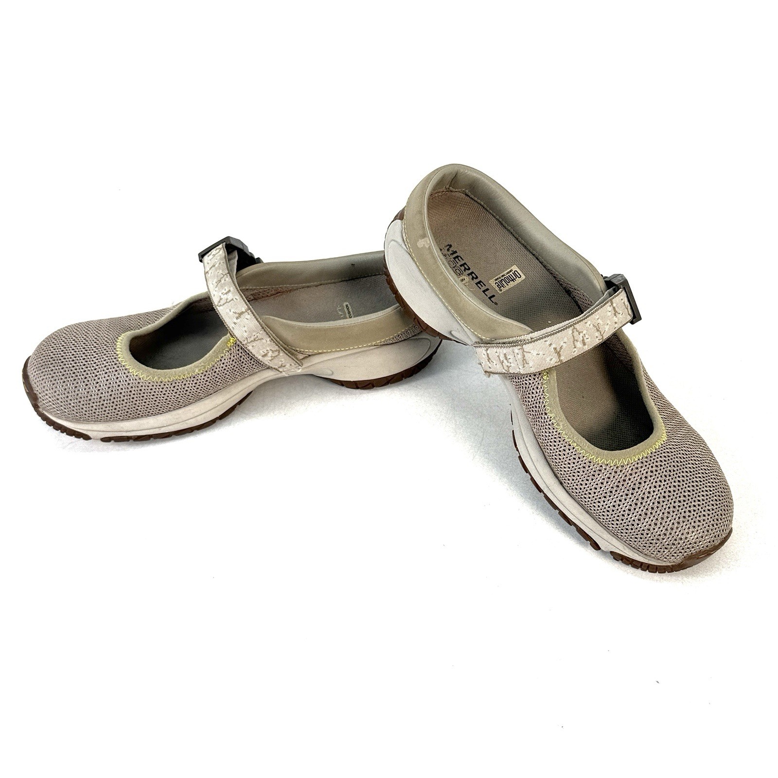 Merrell Encore Mary Jane scarpe a rete donna taglia 6 5 beige ballerine J66422