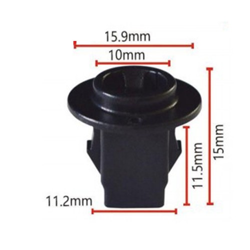 10pcs Nut Clips Grommet Clip-On Nylon 76881JG00A Black Retainer Nut Clips - Picture 7 of 12