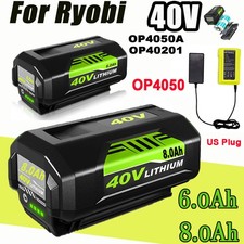 OP4050 Battery/charger For Ryobi 40V High Capacity Battery OP4050 OP4060 OP40401