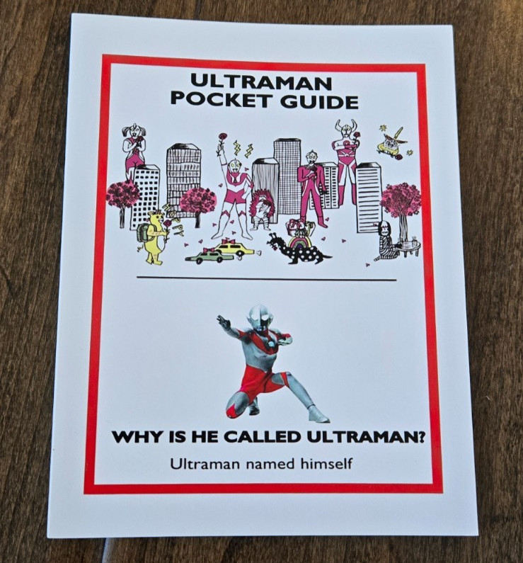 2025 EXCLUSIVE ULTRAMAN POCKET GUIDE WITH COOL INFORMATION FROM JAPAN SUPER HERO