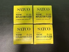 4 Pack Satco S3207 100w 120v R-25 Reflector Flood Standard Base(Regular)